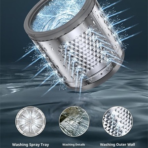 Chigo điện tất cả-trong-một máy giặt/máy sấy máy giặt tự động với bánh xe sóng 7-8kg Công suất hộ gia đình sử dụng - Product Image 4