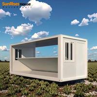 Maison préfabriquée pliable, mini-villa mobile de luxe, modulaire et extensible avec chambre, maison conteneur préfabriquée pliable