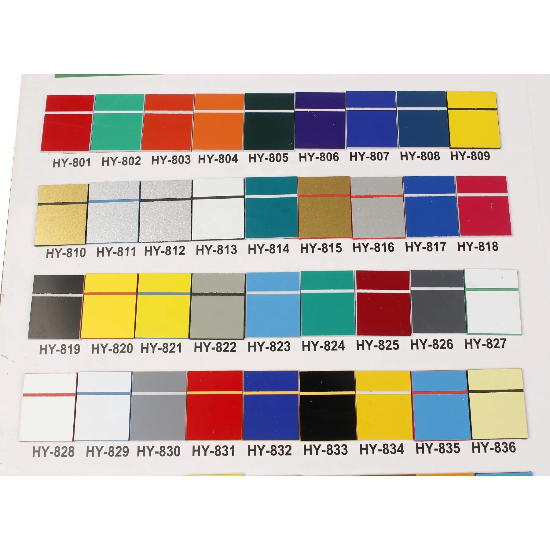 Mesa de plástico ABS, dos colores, para acrílico, placa de dos colores, grabado láser, material de señal