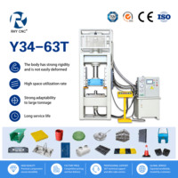 Prensa Hidráulica de 63T con Estructura en H para Estampado y Conformado de Metal con Control PLC y Certificación CE