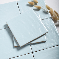 Carreaux en céramique émaillée perlée de style rétro, faits à la main, antidérapants, épaisseur 8 mm, 125x125 mm. Pour les murs intérieurs, y compris les salles de bain, les cuisines, les bars