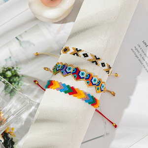 <span class=keywords><strong>Kinser</strong></span> Bohemia Miyuki Perlen Armband in Geometrie hand gefertigten verstellbaren Armband Schmuck - Product Image 1