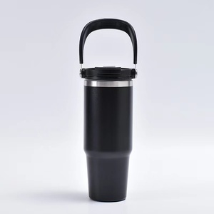 Fabricantes al por mayor 304 taza de coche con aislamiento de acero inoxidable vacío de gran capacidad taza de Bulba de hielo taza de Asa portátil al aire libre - Product Image 5