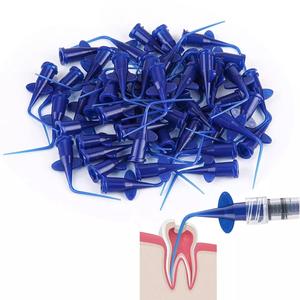 100 Piezas de Puntas de Aguja para Jeringa de Irrigación <span class=keywords><strong>Dental</strong></span> Manual, Puntas de Irrigador Desechables de 0.25mm, Plástico Médico - Product Image 4