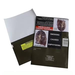 Bolsa de plástico vacía con cremallera para tabaco de liar, 30g, 50g, 100g, al por mayor - Product Image 1