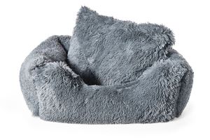 Cama grande de lujo para perros, venta al por mayor, fabricada en Europa, tela de felpa larga suave, cama acogedora antiansiedad para mascotas con cubierta extraíble - Product Image 2