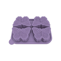 Nouveau moule en silicone en forme de papillon, moule antiadhésif DIY pour gâteau, biscuits, glace, bonbons, accessoire de cuisson résistant au four et au congélateur