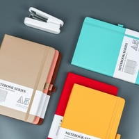 Carnet A5 personnalisé en gros avec logo, couverture rigide, fermeture élastique, journal en cuir PU pour cadeaux d'affaires
