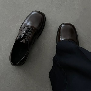 Chaussures Derby pour Hommes 2026 Nouveauté Marron Style Coréen Chic et Décontracté à Lacets Légères pour Bureau et Quotidien en Cuir Véritable - Product Image 1