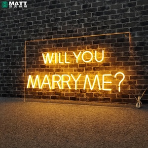 Insegna al Neon LED Personalizzata 'Mi Vuoi Sposare?' per Matrimoni, Compleanni, San Valentino e Feste - Product Image 6