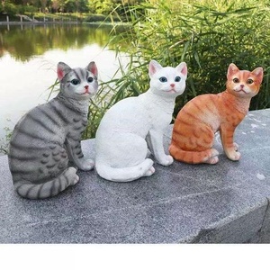 Sculpture de chat créative en résine imperméable, figurine de chaton mignonne, ornement de bureau, décoration d'intérieur, cadeau d'amour pour les <span class=keywords><strong>amoureux</strong></span> des chats - Product Image 5