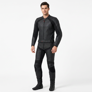 Motorbike Riding Gear Set Men Jacket <b>Pants</b> Gloves <b>Boots</b> CE Armor Protective Motorcycle Racing Suit Waterproof Custom Leather - Product Image 1