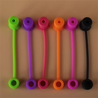 En gros, embouts anti-poussière en silicone pour pailles 8/10/12mm, couleurs unies, accessoires pour gobelets, certifiés CE/EU, réutilisables