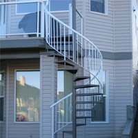 DAIYA d'escalier en spirale en acier au carbone balustrade roulement