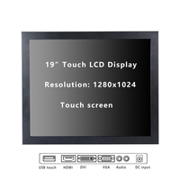 Moniteur LCD TFT extérieur haute luminosité 1000nits étanche IP67 anti-déflagrant pour cadre ouvert d'écran intégré marin