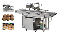 Machine industrielle à saupoudrer de chocolat, équipement de décoration et de glaçage pour ligne de production de boulangerie