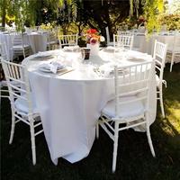 Chaise de mariage Haofa Chavari en résine plastique transparente, dorée, blanche, noire pour fêtes, événements, banquets