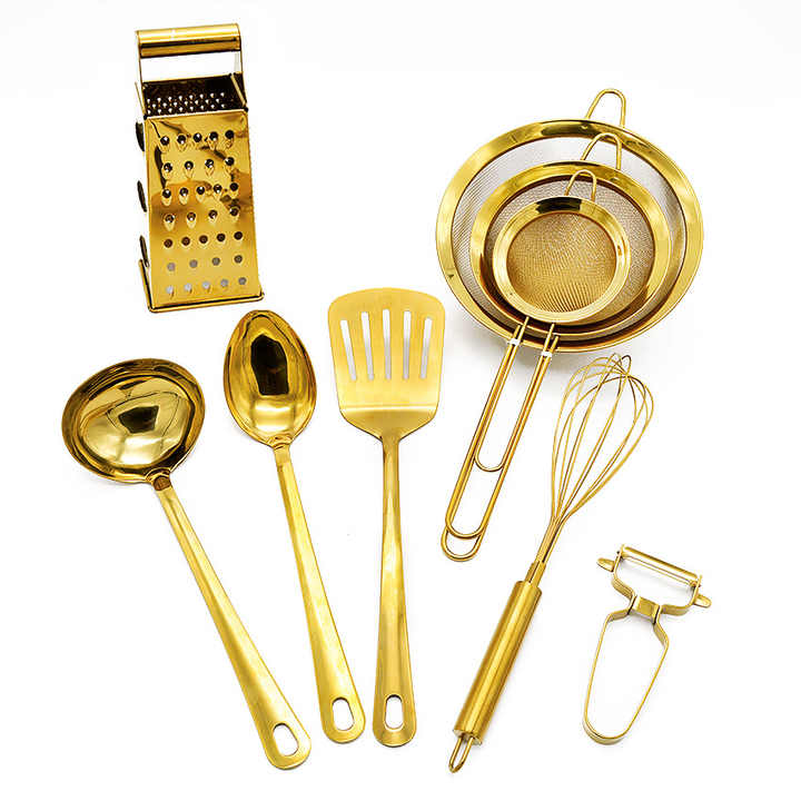 9-piece Stainless Steel Kitchen Cooking Utensils Sets Kitchenware ...