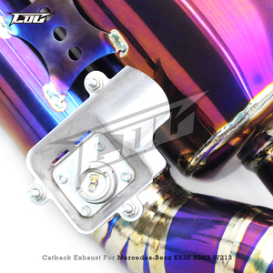ท่อไอเสีย Boska Catback Downpipe สำหรับ Mercedes-Benz E63/E63S AMG W212 ปี 2008-2013 ท่อไอเสียไทเทเนียมพร้อมปลายท่อแบบ OEM - Product Image 3