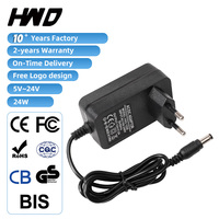 Adaptateur 12 volts, prise EU/US, excellent modèle de prise murale avec multiprotéctions, 6/9/12/15/18/21/24V, 6-24W, adaptateurs secteur AC/DC