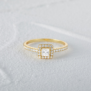 Anillos de Boda de Lujo CANNER, Diseño de Diseñador, Plata de Ley S925, Chapados en Oro de 18K, con Circonita Cúbica para Parejas, Anillos Finos para Mujer - Product Image 1