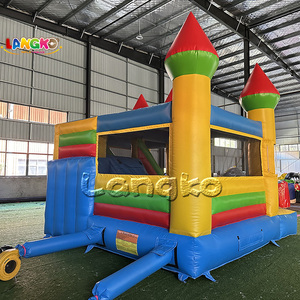 Château Gonflable Commercial en PVC de Qualité Professionnelle avec Toboggan et Piscine Intégrée pour Enfants, Modèle Castillo - Product Image 4