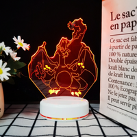 Lampe de nuit LED Anime, Lampe Galaxie, Lampe LED alimentée par USB, Décoration murale, Décoration de bureau, Lampe de chevet, Lampe de table portable rechargeable