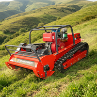 Débroussailleuse robotisée diesel 195-120S pour l'élimination des mauvaises herbes, 1,2 m, pour ferme, pente, jardin, entrée, diverses applications