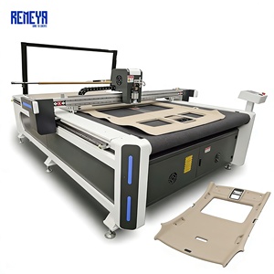 REMEYA 1625 Machine de découpe CNC à lame oscillante pour tapis de sol, cuir et tissus d'intérieur automobile avec alimentation automatique - Product Image 1