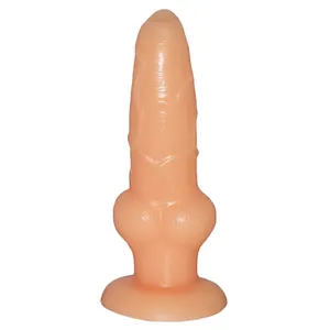 Dildo de cachorro realista com ventosa, roxo, carne preta, grande, amarrado, 8 polegadas, wolf, dildo de animal para cães