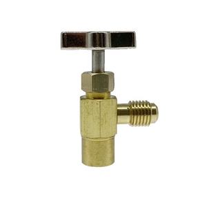 Válvula de seguridad de latón para gas R410 y R22, adaptador para herramientas de refrigeración y <span class=keywords><strong>aire</strong></span> <span class=keywords><strong>acondicionado</strong></span>, uso comercial, mantenimiento y líquido refrigerante - Product Image 5