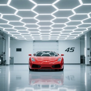 Led hexagrid ánh sáng bóng đèn cho Nhà để xe văn phòng ngoài trời Kho & hội thảo DC cung cấp điện - Product Image 1