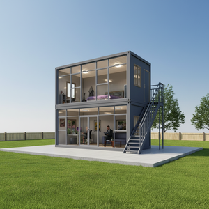 Contenedor Modular TOPPRE, Casas Prefabricadas, Apartamento Contenedor <span class=keywords><strong>de</strong></span> 2 Habitaciones, Casa Contenedor <span class=keywords><strong>de</strong></span> 2 Pisos, Casa Pequeña <span class=keywords><strong>de</strong></span> Lujo <span class=keywords><strong>de</strong></span> 20 pies - Product Image 2