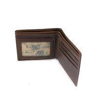 W3330 Dompet Lipat Ganda Pola Buaya Pria, Kustom