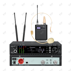 Precio al por mayor: Sistema de micrófono inalámbrico UHF de un solo canal EIF AD-1 con micrófono dinámico y de condensador de metal para discursos en iglesias - Product Image 3