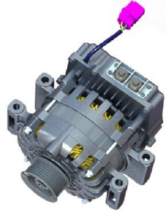 Système de moteur BSG refroidi par air de haute qualité 48V16KW, moteur synchrone à aimants à six phases - Product Image 2