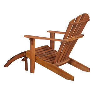 เก้าอี้อะคาเซียพร้อมที่วางเท้ากลางแจ้งทำจากไม้อะคาเซียพร้อมที่วางเท้าสำหรับคาเฟ่เลานจ์สวนรับประทานอาหารลานชายหาดระเบียงใช้ - Product Image 4