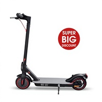 Skuter Listrik Dewasa Paduan Aluminium 8.5-Inci Kecil Dapat Dilipat Motor Tanpa Sikat Tahan Air Pedal Peredam Guncangan Roda Dua 10AH