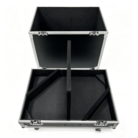 Boîte de transport empilable OEM de haute qualité pour 2 enceintes DB Technologies FMX15 avec 4 roues et rainures pour une protection optimale