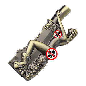 Accendini Creativi a Forma di Scheletro con Fiamma a Getto Commutabile, Ricaricabili a Gas Butano con Blocco, Altri Accendini per Appassionati - Product Image 5