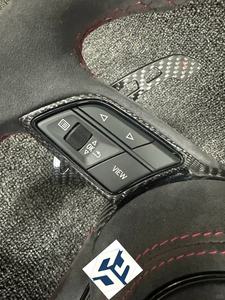 Volante de Cuero y Fibra de Carbono para Audi A4 B8.5 S4 RS4 A5 S5 RS5 RS6 Q5 Q7 Q3 A1 A3 A6 S3 S1 S4 RS3 B8 TT <span class=keywords><strong>MK2</strong></span> C6 C7 R8 A7 - Product Image 5