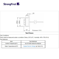 Transducteur ultrasonique piézoélectrique 200 kHz pour débitmètre d'air, débitmètre de gaz, anémomètre STPSC200K018102H3AD0-B1