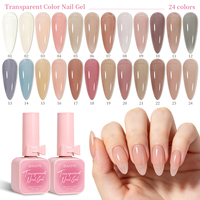 Nouveau vernis à ongles UV Gel français 2026, couleur transparente effet glace, flacon 15ml, certifié MSDS, végétalien, non toxique, pour créateur et DIY, polymérisation LED