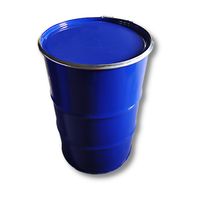 Fût métallique cylindrique à tête ouverte de 210 L, fût en acier de 55 gallons pour stockage de confiture