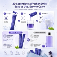 Bain de bouche pour dents sensibles Correcteur de couleur violet Doux et sans danger pour l'émail Sans alcool Sans brûlure Soin quotidien