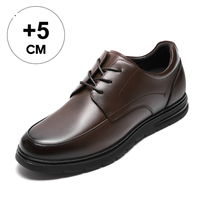 Scarpe Casual da Uomo Nuova Collezione, Alta Qualità in Pelle di Vacchetta, Scarpe con Rialzo Invisibile di 5cm