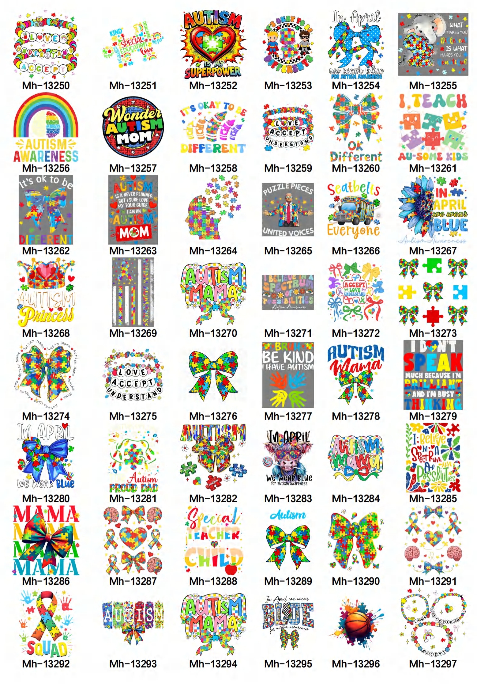 Design casuale a colori misti, 5 pezzi per ogni stile