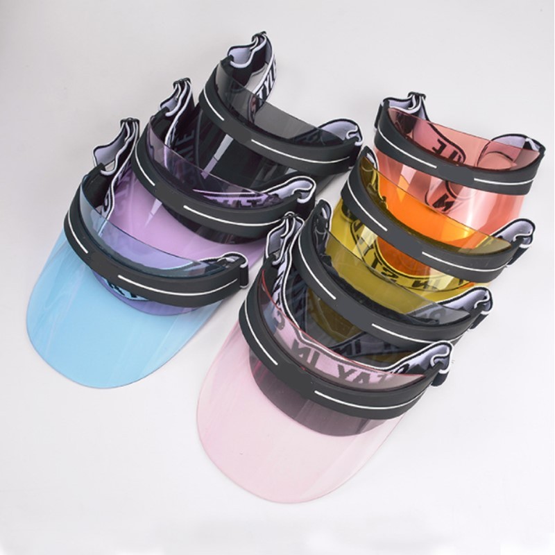 Custom Summer Straw Hat Transparent PVC