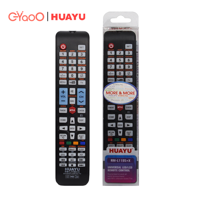 HUAYU RM-L1195+X Led Smart Android Universal TV Remote Controls