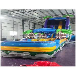 Toboggan aquatique gonflable tropical géant sur mesure <span class=keywords><strong>de</strong></span> 49 pieds, qualité commerciale, pour parcs aquatiques et locations en extérieur - Product Image 4